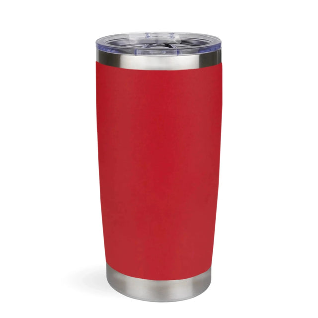 20 oz Travel Tumbler - Red | Powder Coated Stainless Steel Physical DIY Craft Warehouse 