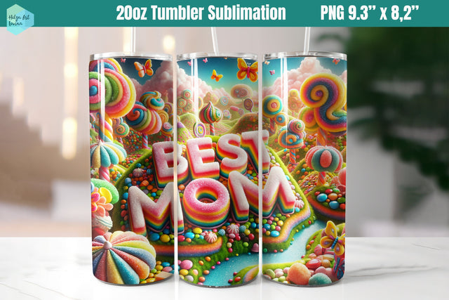 20 OZ Tumbler Sublimation Best Mom Sublimation Helga Art 