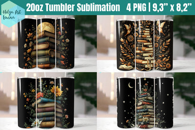20 OZ Tumbler Sublimation | library PNG Sublimation Helga Art 