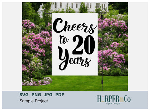 20 Year SVG PNG Cut EPS File SVG HarperNCo 