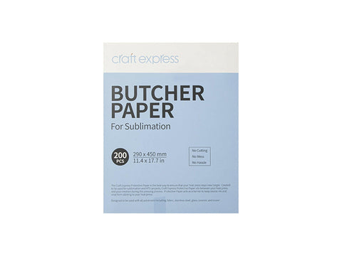 200 Pack Butcher Paper Sheets – 200 Pack for Sublimation Heat Pressing Physical Craft Express 