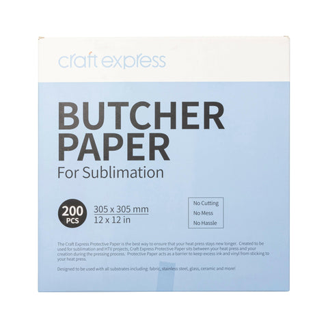 200 Pack Butcher Paper Sheets – 200 Pack for Sublimation Heat Pressing Physical Craft Express 