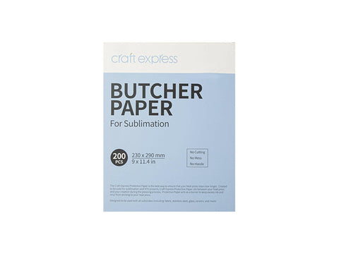 200 Pack Butcher Paper Sheets – 200 Pack for Sublimation Heat Pressing Physical Craft Express 