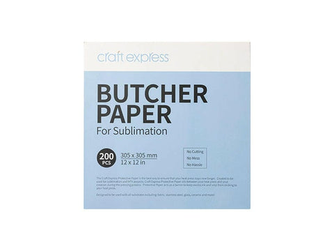 200 Pack Butcher Paper Sheets – 200 Pack for Sublimation Heat Pressing Physical Craft Express 