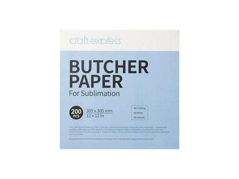 200 Pack Butcher Paper Sheets – 200 Pack for Sublimation Heat Pressing Physical Craft Express 