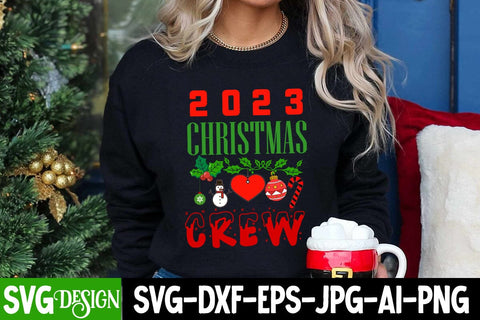 2023 Christmas Crew SVG Cut File, 2023 Christmas Crew SVG Design,Christmas SVG Quotes, Merry Christmas SVG Design, Christnmas Sublimation PNG SVG BlackCatsMedia 