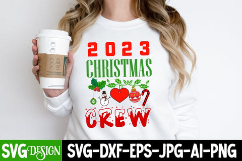 2023 Christmas Crew SVG Cut File, 2023 Christmas Crew SVG Design,Christmas SVG Quotes, Merry Christmas SVG Design, Christnmas Sublimation PNG SVG BlackCatsMedia 