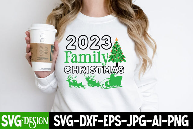 2023 Family Christmas SVG Cut File, 2023 Family Christmas SVG Cut File, 2023 Family Christmas SVG Design, 2023 Family Christmas Sublimation Design PNG SVG BlackCatsMedia 