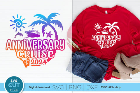 2024 Anniversary Vacation or Trip Design for Husband and Wife SVG SVG Cut File 