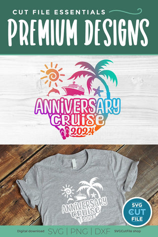 2024 Anniversary Vacation or Trip Design for Husband and Wife SVG SVG Cut File 