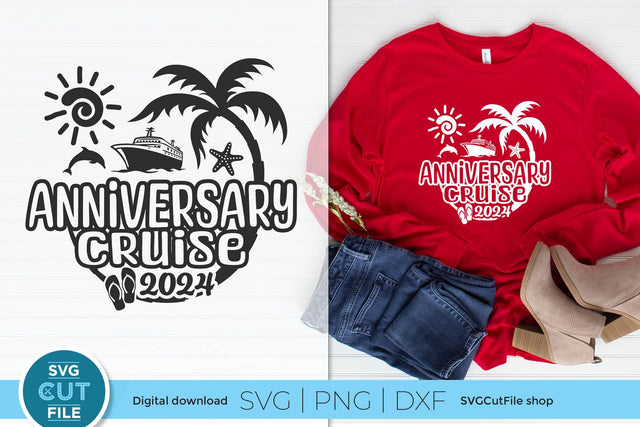 2024 Anniversary Vacation or Trip Design for Husband and Wife SVG SVG Cut File 