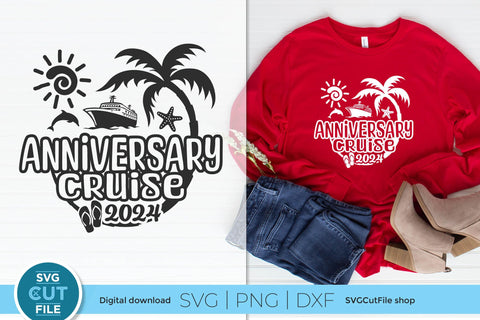 2024 Anniversary Vacation or Trip Design for Husband and Wife SVG SVG Cut File 