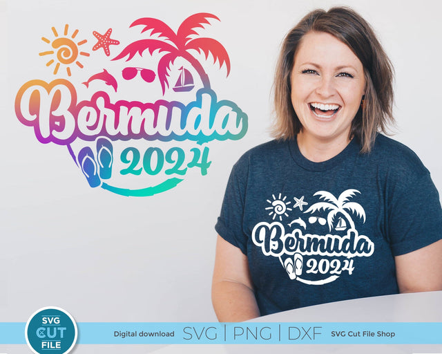 2024 Bermuda svg - Bermuda Vacation or Trip Design SVG SVG Cut File 