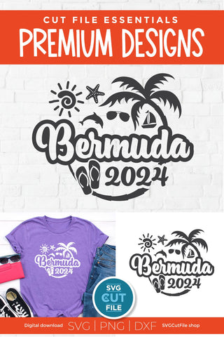 2024 Bermuda svg - Bermuda Vacation or Trip Design SVG SVG Cut File 