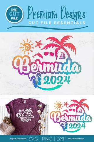 2024 Bermuda svg - Bermuda Vacation or Trip Design SVG SVG Cut File 