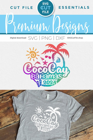 2024 CocoCay Bahamas svg - Cocoa Key Bahamas Vacation or Trip Design SVG SVG Cut File 