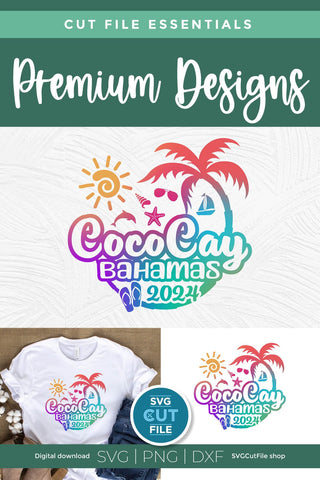 2024 CocoCay Bahamas svg - Cocoa Key Bahamas Vacation or Trip Design SVG SVG Cut File 