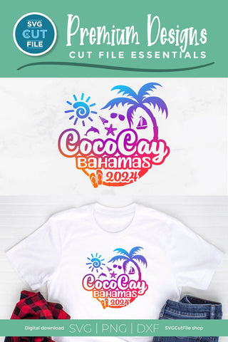 2024 CocoCay Bahamas svg - Cocoa Key Bahamas Vacation or Trip Design SVG SVG Cut File 
