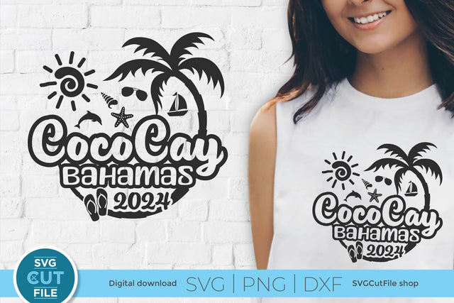 2024 CocoCay Bahamas svg - Cocoa Key Bahamas Vacation or Trip Design SVG SVG Cut File 