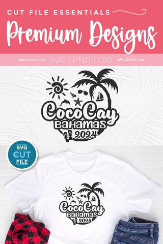 2024 CocoCay Bahamas svg - CocoKey Bahamas Vacation or Trip Design SVG SVG Cut File 