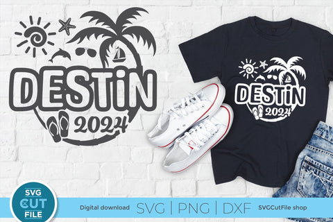 2024 Destin Florida svg - Destin FL Vacation or Trip Design SVG SVG Cut File 