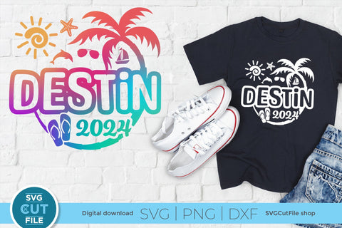2024 Destin Florida svg - Destin FL Vacation or Trip Design SVG SVG Cut File 