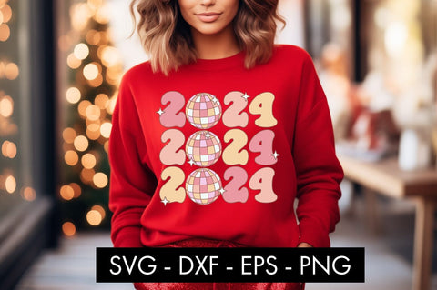 2024 Disco Ball SVG Cut File SVG Freeling Design House 