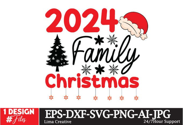 2024 Family Christmas SVG Design, Christmas SVG Cut File, Christmas Sublimation PNG, Christmas Sign SVg SVG Insomnia Std 