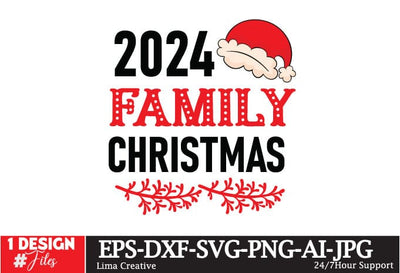 2024 Family Christmas SVG design, Christmas SVG Cut File, Christmas Sublimation PNG, Christmas Sign SVG SVG Insomnia Std 