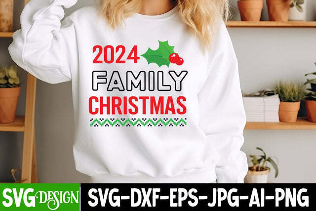 2024 Family Christmas SVG Design, ,Christmas SVG cut file,Christmas Tree clipart,Farmhouse sign SVG,Christmas Svg SVG BlackCatsMedia 