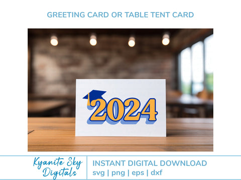 2024 Graduation SVG bundle cap tassel 2024 senior class SVG Kyanite Sky Digitals 