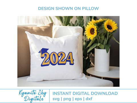 2024 Graduation SVG bundle cap tassel 2024 senior class SVG Kyanite Sky Digitals 