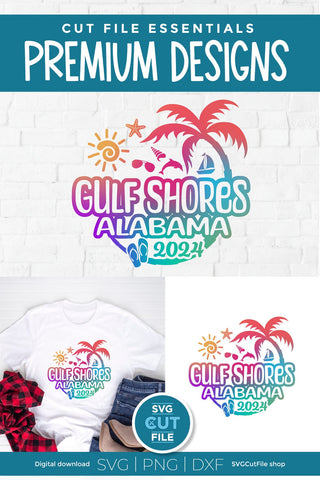 2024 Gulf Shores Alabama svg for vacation or trip SVG SVG Cut File 