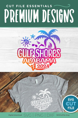 2024 Gulf Shores Alabama svg for vacation or trip SVG SVG Cut File 