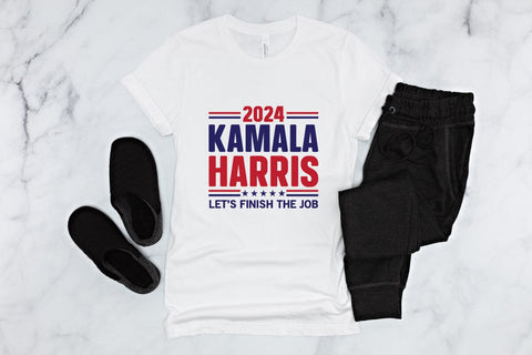 2024 Kamala Harris Let's Finish The Job Shirt, President Kamala Harris 2024 Shirt, Madam President Kamala Harris Shirt SVG sk.swapon Roy 