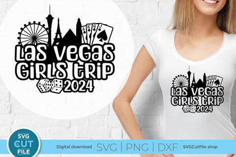 2024 Las Vegas Girls Trip svg Great for a Birthday Weekend Vacation SVG SVG Cut File 