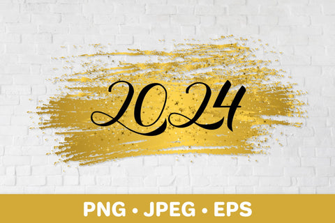 2024 lettered numbers. New Year sublimation design Sublimation LaBelezoka 