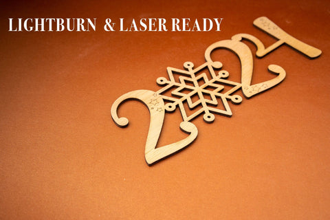 2024 New Year Vector File for Laser Cut. SVG MaramadeLaser 