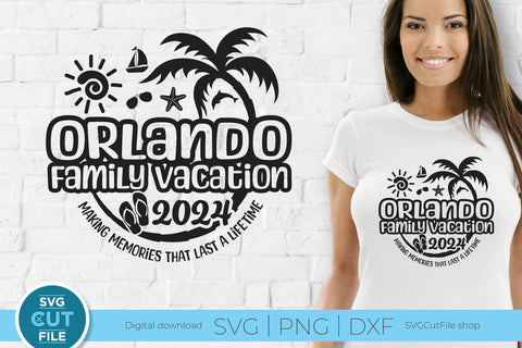 2024 Orlando Family Vacation svg - Orlando FL Vacation or Trip Design SVG SVG Cut File 