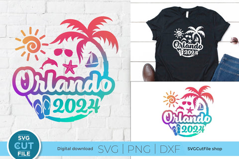 2024 Orlando Florida svg - Orlando FL Vacation or Trip Design SVG SVG Cut File 