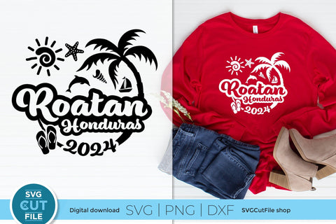 2024 Roatan svg - Roatan Honduras Vacation or Trip Design SVG SVG Cut File 