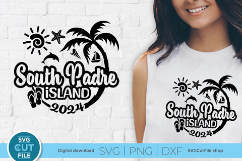 2024 South Padre Island Texas svg - South Padre TX Vacation or Trip Design SVG SVG Cut File 