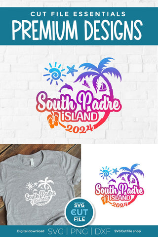 2024 South Padre Island Texas svg - South Padre TX Vacation or Trip Design SVG SVG Cut File 