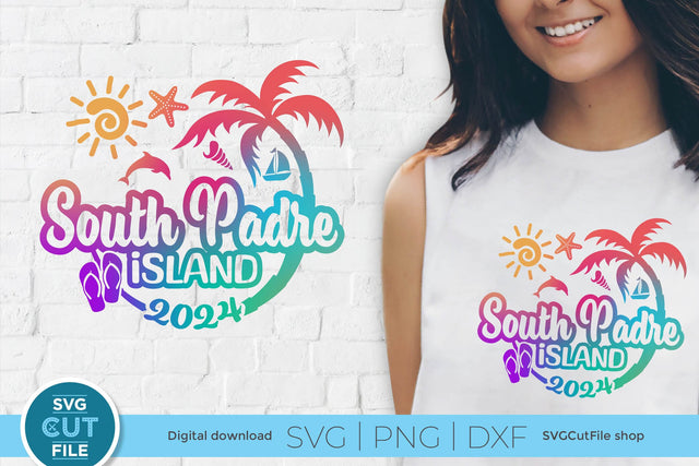 2024 South Padre Island Texas svg - South Padre TX Vacation or Trip Design SVG SVG Cut File 