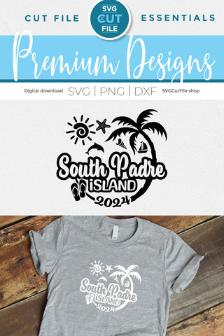 2024 South Padre Island Texas svg - South Padre TX Vacation or Trip Design SVG SVG Cut File 