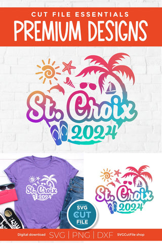 2024 St. Croix svg - St. Croix Vacation or Trip Design SVG SVG Cut File 