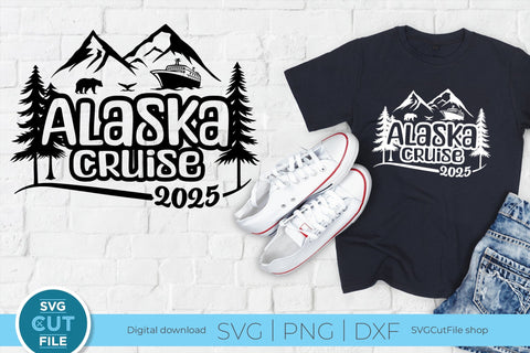 2025 Alaska Cruise svg - Alaska Vacation or Trip Design SVG SVG Cut File 