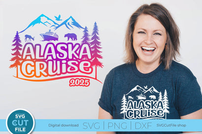 2025 Alaska Cruise svg - Alaska Vacation or Trip Design SVG SVG Cut File 