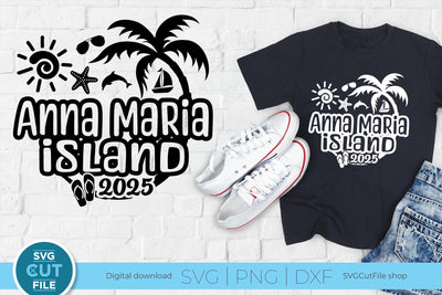 2025 Anna Maria Island Florida svg - Anne Marie FL Vacation or Trip Design SVG SVG Cut File 