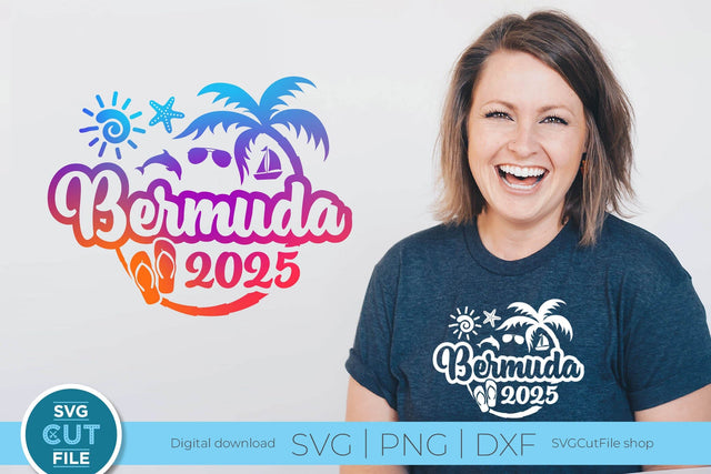 2025 Bermuda svg - Bermuda Vacation or Trip Design SVG SVG Cut File 